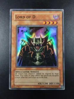 YUGIOH 2002 | LORD OF D. | SDK-E038 (SDK-041) | OLD PRINT | VERY GOOD (MP) - Image 1