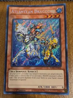 Yugioh! Atlantean Dragoons RA03-EN006 Secret Rare 1st Edition NM English - Image 1