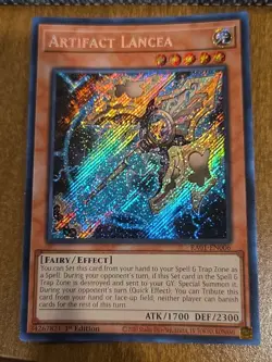 Yugioh Artifact Lancea RA01-EN006 Secret Rare 1st Ed NM - Image 1