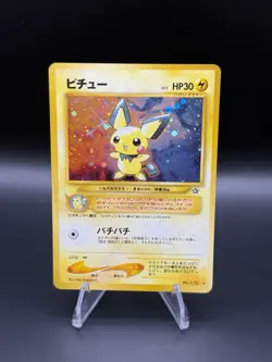 Pichu 172 Neo Genesis Holo Rare Pokemon Card Japanese Edition 2000 LP - Image 1