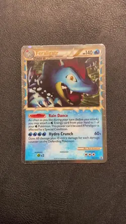 Feraligatr Rare Pokemon Card 2010 - Black Star Promo Card HGSS07 - Image 2