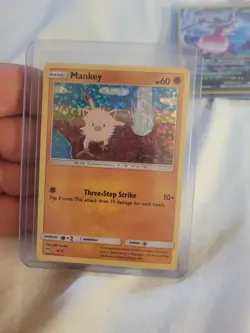 Pokemon Card TCG Mankey 8/12 - McDonald’s Promo Holo 2019 Rare Collector Card LP - Image 1