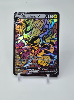 Custom HOLO STAINED GLASS Electabuzz Card Holo Electabuzz READ DESCRIPTION BELOW - Image 1