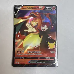 Pokemon Lance's Charizard V SWSH133 Celebrations Promo ( Not a Jumbo) NM Card - Image 1