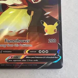 Pokemon Lance's Charizard V SWSH133 Celebrations Promo ( Not a Jumbo) NM Card - Image 4