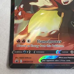 Pokemon Lance's Charizard V SWSH133 Celebrations Promo ( Not a Jumbo) NM Card - Image 5