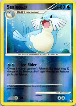 Sealeo 62/123 - Reverse Holo | 2007 Mysterious Treasures | MP Pokemon Card - Image 1