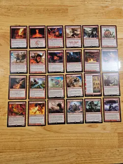 24x MTG Red Rare Cards EDH/Commander Ready LP or Better Magic WOTC M9158 - Image 1