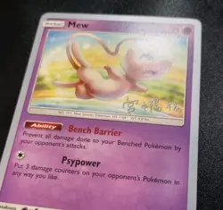 Mew 76/214 2019 World Championship Promo Haruki Miyamoto Pokemon Card LP - Image 2