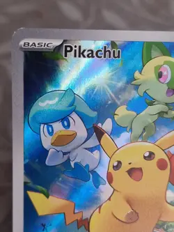 Pikachu SVP 027 Pokemon TCG S&V Paldea Evolved Black Star Promo Card - Image 2