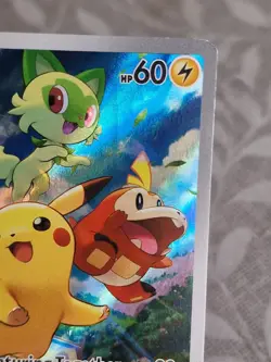 Pikachu SVP 027 Pokemon TCG S&V Paldea Evolved Black Star Promo Card - Image 3