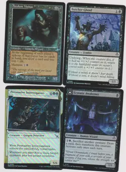 BLACK ZOMBIE-VAMPIRE DECK 40 CARDS N-MINT MTG MAGIC UNPLAYED G-85 RARES FOILS - Image 1