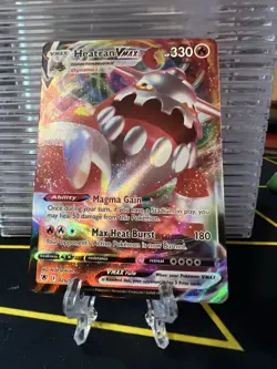 Heatran VMAX 026/189 Astral Radiance Ultra Rare Holo Pokemon TCG Card NM - Image 1