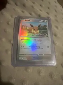 Pokemon Eevee TCG Master Ball Pattern 074/131 Prismatic Evolutions Holo Card - Image 1