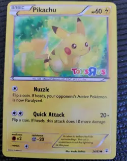 Pikachu Toys R Us Promo Holo 26/83 Pokemon Card Holo - Image 1