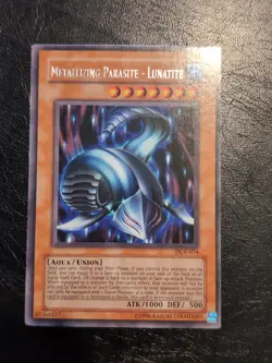 Yu-Gi-Oh! RARE CARD METALLIZING PARASITE LUNATITE DCR-074 1996 VINTAGE PRINT VLP - Image 1