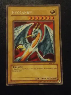 Yu-Gi-Oh! RARE CARD HYOZANRYU MRL-075 1996 VINTAGE PRINT LP - Image 1
