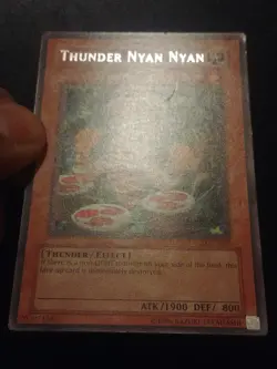 Yu-Gi-Oh! RARE CARD THUNDER NYAN NYAN LOD-059 VINTAGE PRINT LP - Image 2