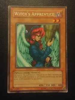 Yu-Gi-Oh! RARE CARD WITCH'S APPRENTICE MRD-121 VINTAGE PRINT LP - Image 1
