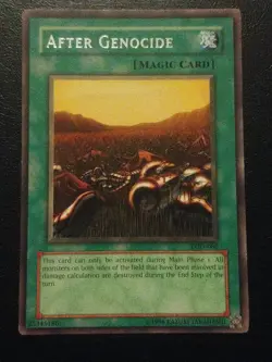 Yu-Gi-Oh! RARE CARD AFTER GENOCIDE LOD-086 VINTAGE PRINT LP - Image 1
