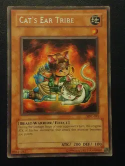 Yu-Gi-Oh! RARE CARD CAT'S EAR TRIBE MFC-081 VINTAGE PRINT LP - Image 1