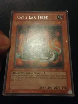 Yu-Gi-Oh! RARE CARD CAT'S EAR TRIBE MFC-081 VINTAGE PRINT LP - Image 2