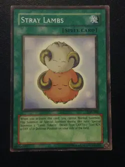 Yu-Gi-Oh! RARE CARD STRAY LAMBS IOC-092 VINTAGE PRINT LP - Image 1