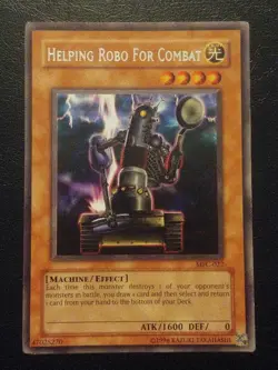 Yu-Gi-Oh! RARE CARD HELPING ROBO FOR COMBAT MFC-022 VINTAGE PRINT LP - Image 1