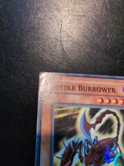 Yu-Gi-Oh! SUPER RARE HOLO CARD NEEDLE BURROWER AST-020 1ST MP - Image 3