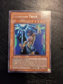 Yu-Gi-Oh! RARE CARD GUARDIAN TRYCE DCR-010 1996 VINTAGE PRINT VLP - Image 1