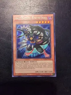 Yu-Gi-Oh! RARE CARD ASSAULT BLACKWING - KUNAI THE DRIZZLE DOCS-EN018 1ST NM - Image 1
