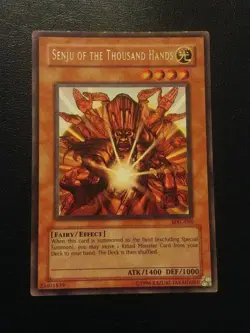 Yu-Gi-Oh! RARE CARD SENJU OF THE THOUSAND HANDS MRL-080 VINTAGE PRINT LP - Image 1
