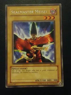 Yu-Gi-Oh! RARE CARD SEALMASTER MEISEI AST-003 VINTAGE PRINT LP - Image 1