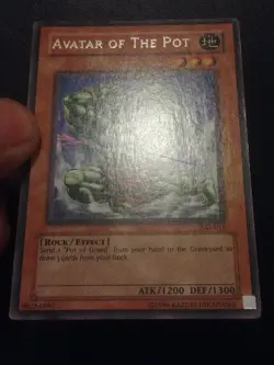 Yu-Gi-Oh! RARE CARD AVATAR OF THE POT AST-016 VINTAGE PRINT LP - Image 2