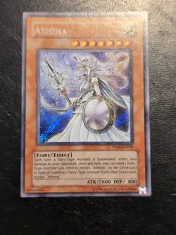 Yu-Gi-Oh! SECRET RARE HOLO CARD ATHENA PP02-EN018 VLP - Image 1