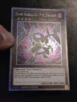 Yu-Gi-Oh! PLATINUM SECRET RARE CARD DARK REBELLION XYZ DRAGON CT12-EN002 NM/VLP - Image 2