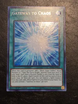 Yu-Gi-Oh! SECRET RARE HOLO CARD GATEWAY TO CHAOS SHVA-EN058 1ST NM/VLP - Image 1