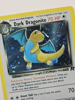 Pokemon TCG Dark Dragonite Holo Rare Card #05/82 Team Rocket Set - Image 1