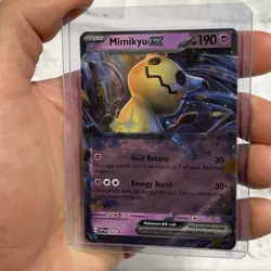 POKEMON MIMIKYU EX 004 POKEMON BLACK STAR PROMO HOLO RARE NM 2023 CARD TCG - Image 2