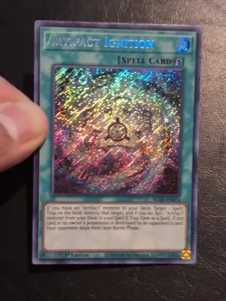 Yu-Gi-Oh! SECRET RARE HOLO CARD ARTIFACT IGNITION BLAR-EN074 1ST NM - Image 3