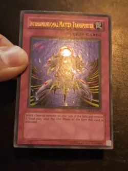 Yu-Gi-Oh! ULTRA RARE HOLO CARD INTERDIMENSIONAL MATTER TRANSPORTER DR1-EN214 VLP - Image 2