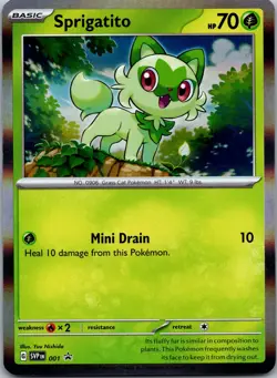 Sprigatito Promo SV: Scarlet & Violet Promo Cards 001 NM - Image 1