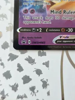 Alakazam V SWSH083 Black Star Promo Pokemon Card Bundle Hoopa Rotom Regieleki - Image 3