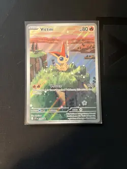 Pokemon TCG Victini Full Art Holo Black Star Promo Card 208 - Image 1