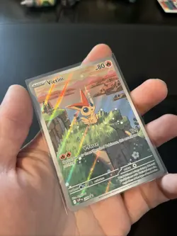 Pokemon TCG Victini Full Art Holo Black Star Promo Card 208 - Image 3