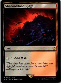 Shadowblood Ridge R Land Commander: FINAL FANTASY 421 Near Mint - Image 1