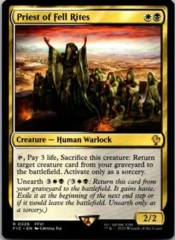 Priest of Fell Rites R Creature - Human Warlock Commander: FINAL FANTASY 328 Nea - Image 1