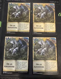 On An Adventure Emblem X4 Throne of Eldraine Magic the Gathering MTG - Image 1