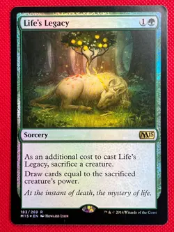 MTG Foil 1X Life's Legacy X1 Core Set 2015 (M15) Magic - SP/NM - Image 1