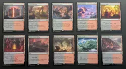 MTG Magic Set of 10 Rakdos Dual Lands EDH Commander Deck Staples Black Red Mana - Image 1